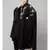 Black Premium Shine Nida front and sleeve resham embroidery Irani Kaftan