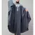 Grey Matt Nida Front to back & at hand opening Resham Embroidery Irani Kaftan