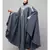 Grey Matt Nida Front to back & at hand opening Resham Embroidery Irani Kaftan