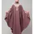 Mauve Pink Matt Nida Front to back & at hand opening Resham Embroidery Irani Kaftan