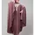 Mauve Pink Matt Nida Front to back & at hand opening Resham Embroidery Irani Kaftan