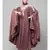 Mauve Pink Matt Nida Front to back & at hand opening Resham Embroidery Irani Kaftan