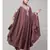 Mauve Pink Matt Nida Front to back & at hand opening Resham Embroidery Irani Kaftan