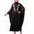 Black Matt Nida front and sleeve thread embroidery Kaftan