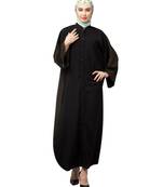Black/Olive Premium Shine Nida Green Two Color Front Open Dubai Style Kaftan