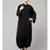 Black/Olive Premium Shine Nida Green Two Color Front Open Dubai Style Kaftan