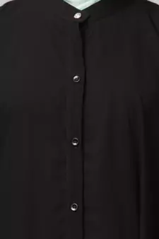 Black/Olive Premium Shine Nida Green Two Color Front Open Dubai Style Kaftan