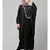 Black Premium Shine Nida front multi color hand work Nida Kaftan