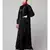 Black Velvet Front open Coat pocket Velvet casual Abaya