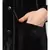 Black Velvet Front open Coat pocket Velvet casual Abaya