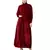 Maroon Velvet Front open Coat pocket Velvet casual Abaya