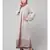 Lt. Pink/Skin Upper Georgette Inner Premium Sine Nida Two Layers Hand work Party Wear Abaya