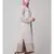 Lt. Pink/Skin Upper Georgette Inner Premium Sine Nida Two Layers Hand work Party Wear Abaya