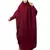 Maroon Matt Nida Head to toe long cuff ready to wear one pc hijab with Naqab