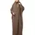 Khaki / Beige Matt Nida Head to toe long cuff ready to wear one pc hijab with Naqab
