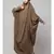 Khaki / Beige Matt Nida Head to toe long cuff ready to wear one pc hijab with Naqab