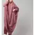 Mauve Pink Matt Nida Head to toe long cuff ready to wear one pc hijab with Naqab