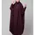 Wine Matt Nida Head to toe long cuff ready to wear one pc hijab with Naqab