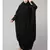 Black Matt Nida Head to toe long cuff ready to wear one pc hijab with Naqab