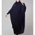 Navy 100% Viscose Knits /Jersey Head to toe smocking at sleeve ready to wear one pc hijab with Naqab