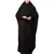 Black 100% Viscose Knits /Jersey Head to toe smocking at sleeve ready to wear one pc hijab with Naqab
