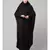 Black 100% Viscose Knits /Jersey Head to toe smocking at sleeve ready to wear one pc hijab with Naqab