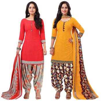 Multicolor floral print crepe salwar 1