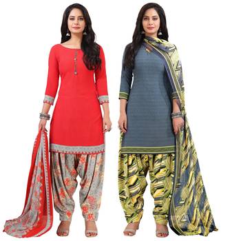 Multicolor floral print crepe salwar 1