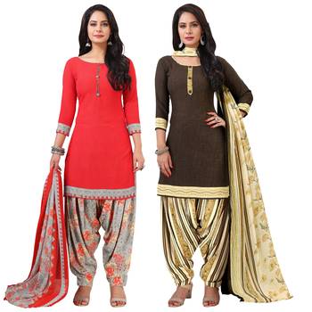 Multicolor floral print crepe salwar 1