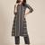 Black cotton printed stitched   kurta & trouser