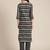 Black cotton printed stitched   kurta & trouser