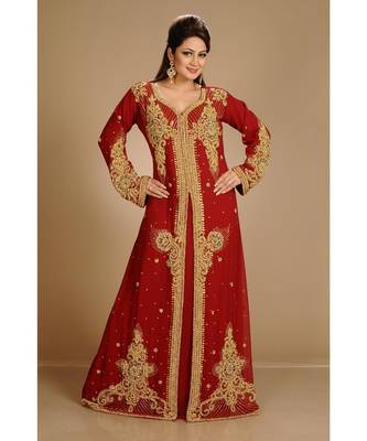 Modern Islamic Arabic Kaftan Dress For Weddin Gown Party Wear Dress 1