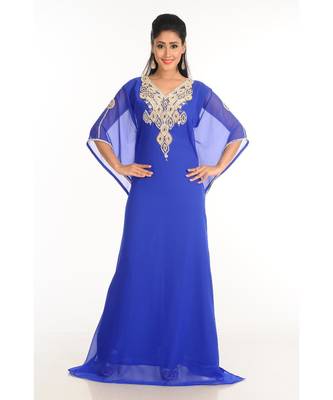 Gandura Dubai Moroccan Arabic Traditional Party Thobe Kaftan 3