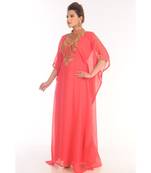Eleagnt Modern Arabic Kaftan Dress For Women Wedding Gown