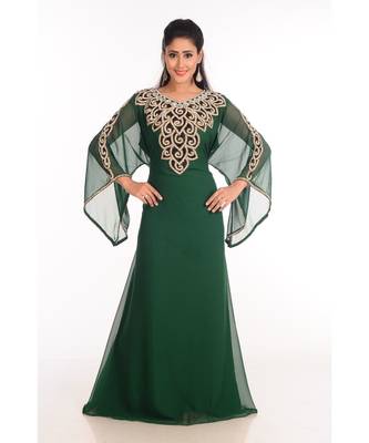 2018 Ramadan Eid Moroccan Kaftan Islamic Moroccan Jalabiya Dress 1