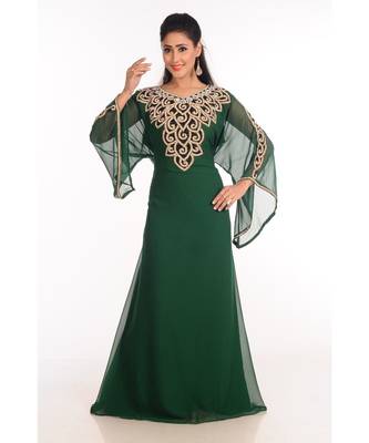 2018 Ramadan Eid Moroccan Kaftan Islamic Moroccan Jalabiya Dress 2