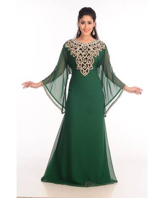 2018 Ramadan Eid Moroccan Kaftan Islamic Moroccan Jalabiya Dress 3