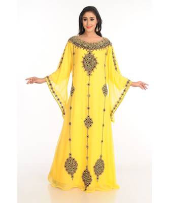 Dubai Morocan Arabic Islamic Kaftan Dress 2