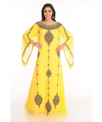 Dubai Morocan Arabic Islamic Kaftan Dress 3