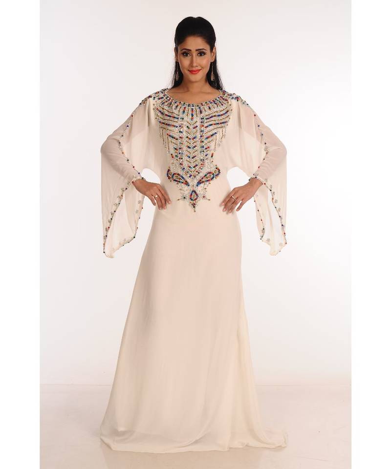 Modern Islamic Arabic Kaftan Dress For Weddin Gown Party Wear Dress