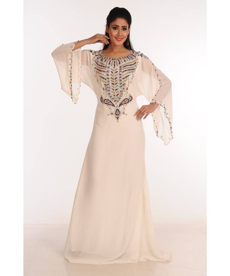 Modern Islamic Arabic Kaftan Dress For Weddin Gown Party Wear Dress