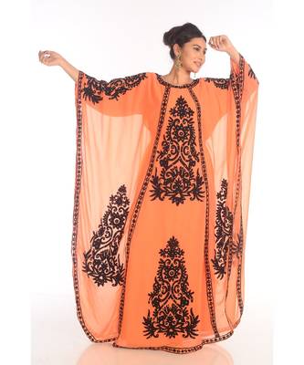 Eleagnt Modern Arabic Kaftan Dress For Women Wedding Gown 1