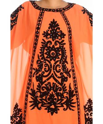 Eleagnt Modern Arabic Kaftan Dress For Women Wedding Gown 3