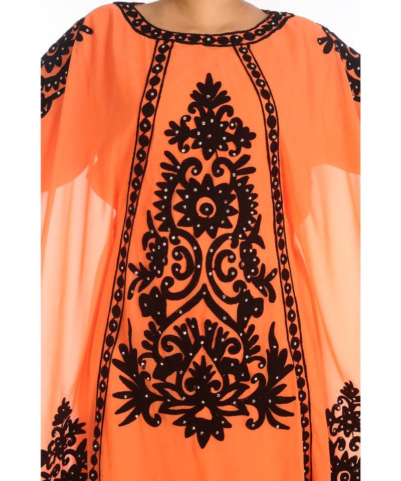 Eleagnt Modern Arabic Kaftan Dress For Women Wedding Gown