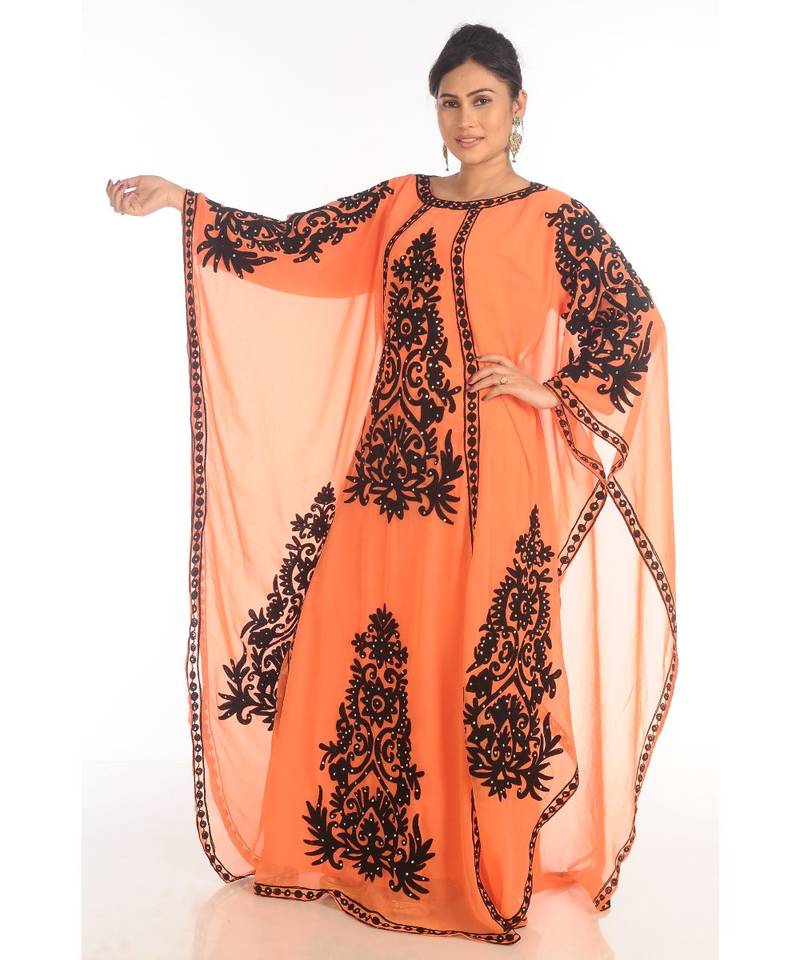 Eleagnt Modern Arabic Kaftan Dress For Women Wedding Gown