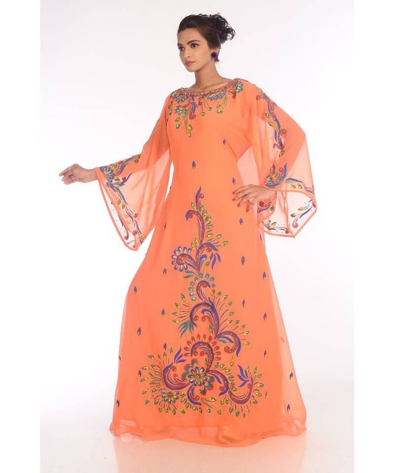Beautiful Moroccan Islamic Wedding Gown Party Wear Gown For Women