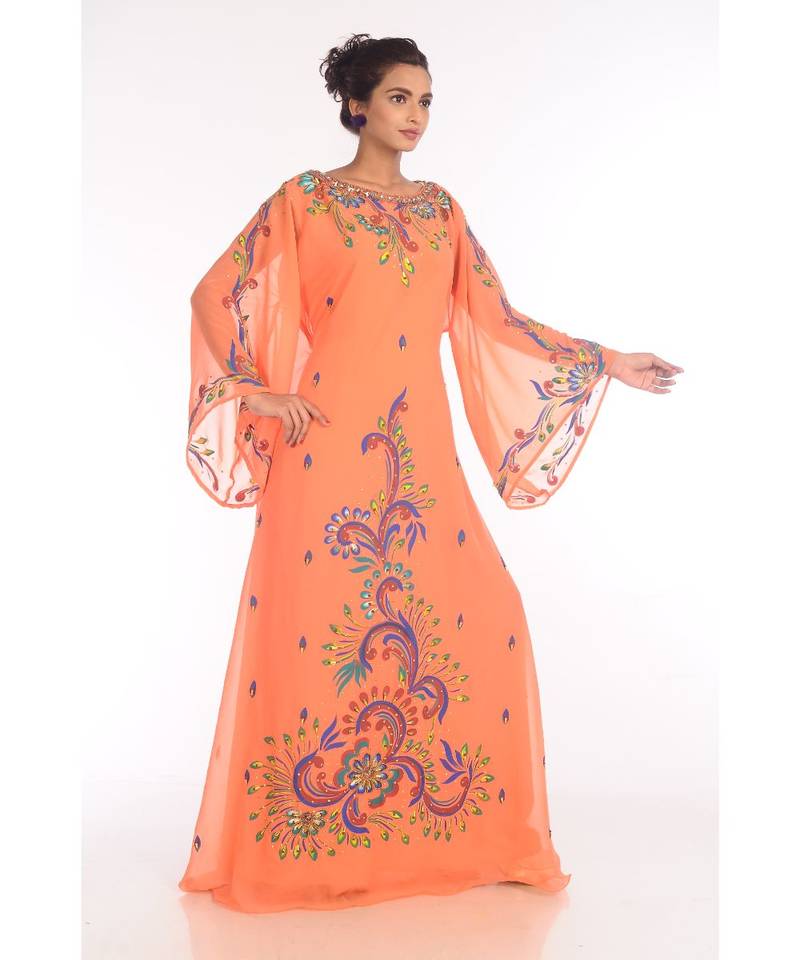 Beautiful Moroccan Islamic Wedding Gown Party Wear Gown For Women