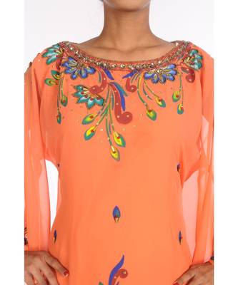 Beautiful Moroccan Islamic Wedding Gown Party Wear Gown For Women 4