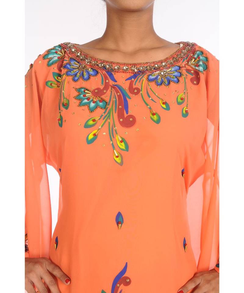 Beautiful Moroccan Islamic Wedding Gown Party Wear Gown For Women