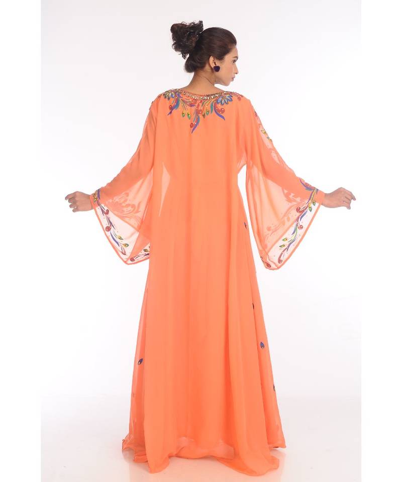 Beautiful Moroccan Islamic Wedding Gown Party Wear Gown For Women